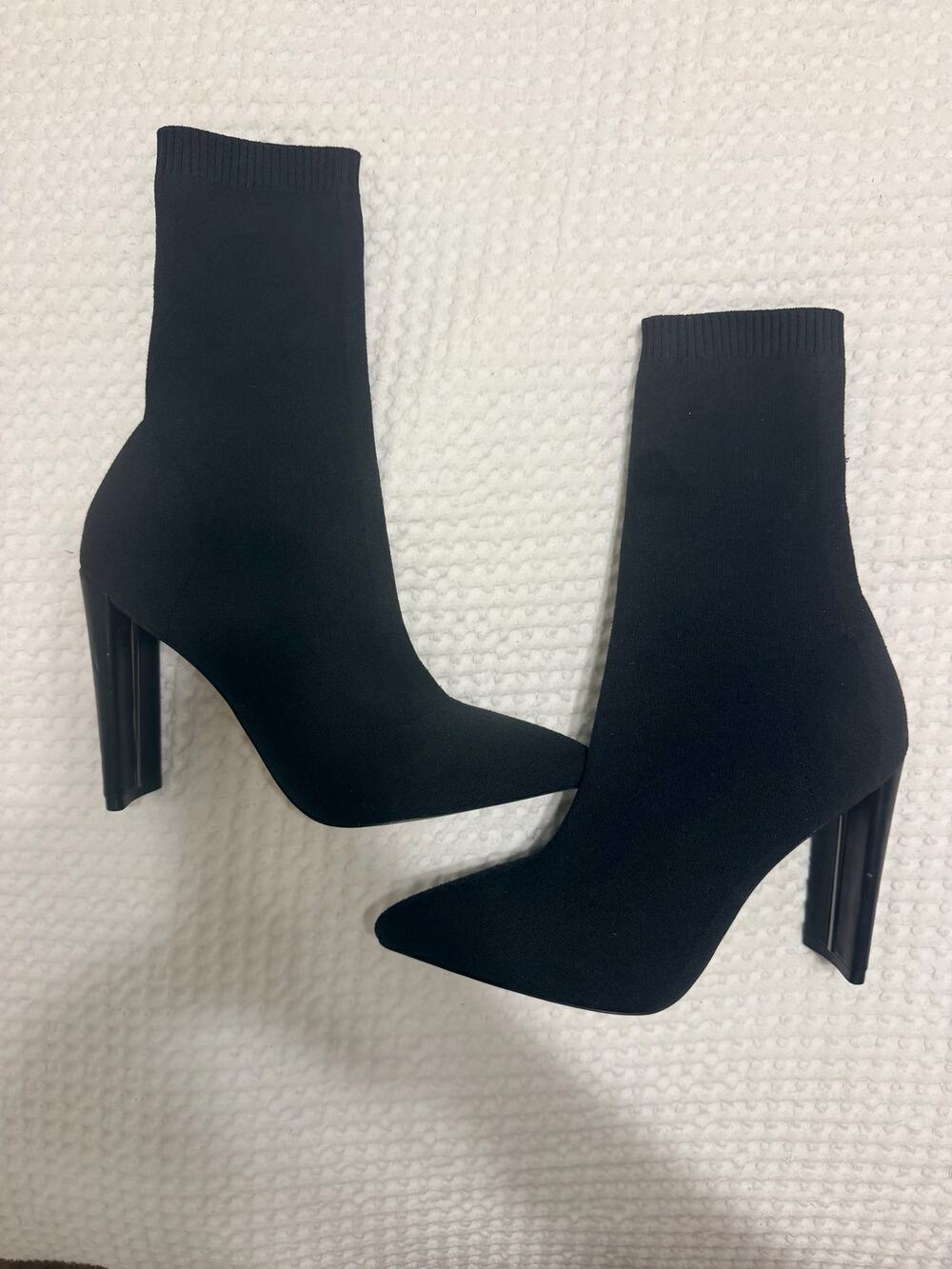 ALDO Black Sock Boots Size 8